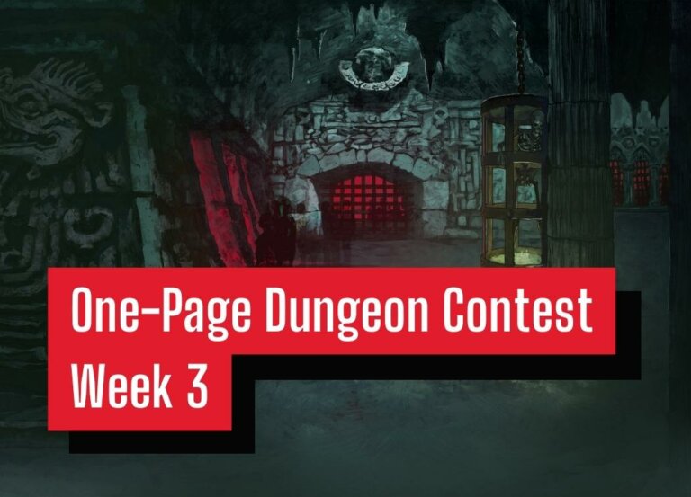 One-Page Dungeon Contest Week 3: Encounters