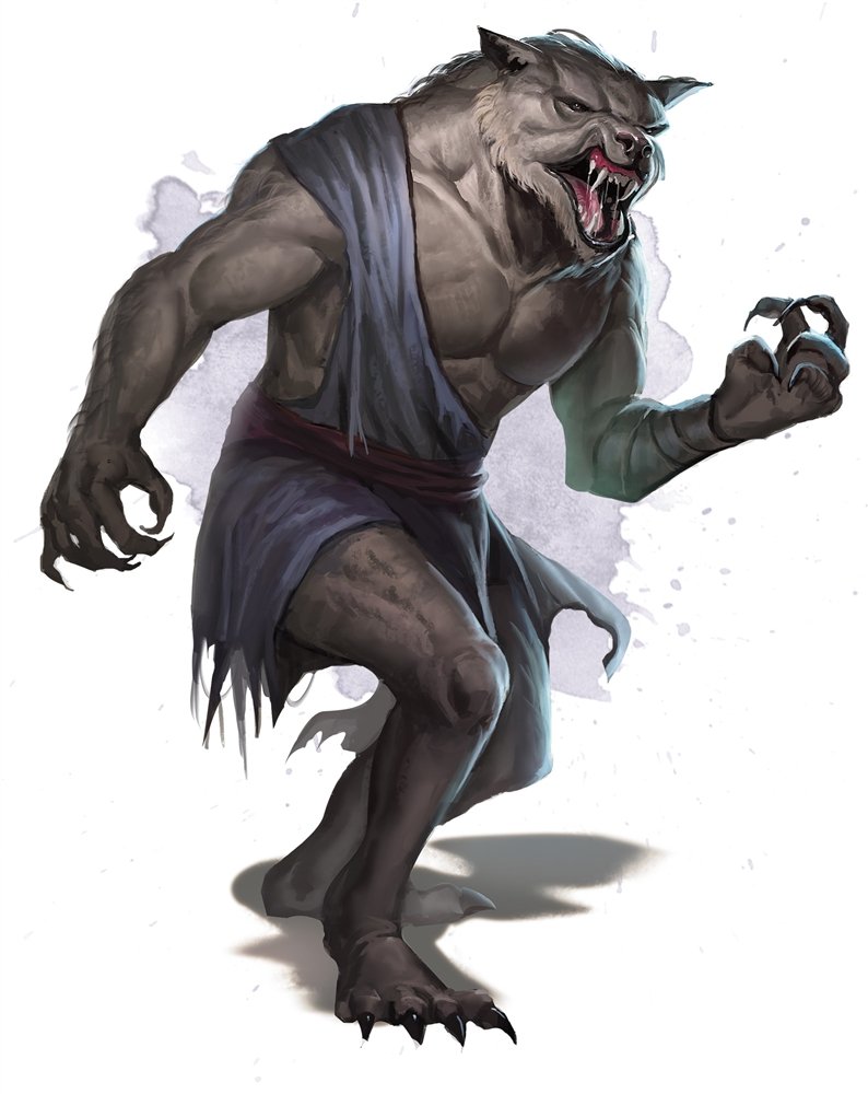5e monster manual werewolf artwork