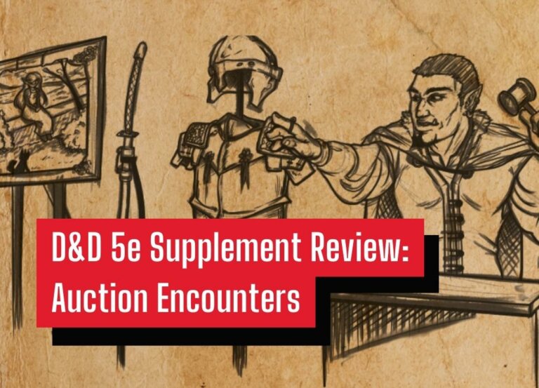 D&D 5e Supplement Review: Auction Encounters
