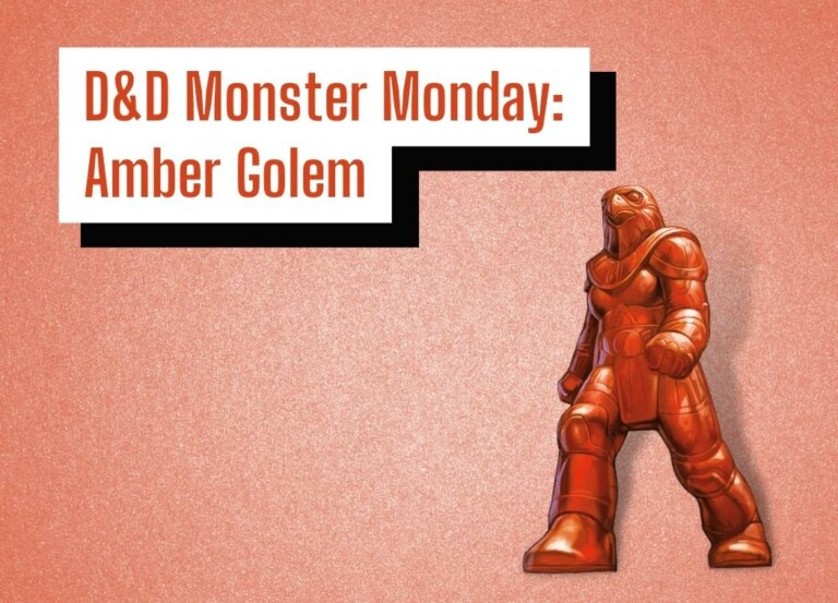D&D Monster Monday: Amber Golem (Stone Golem)