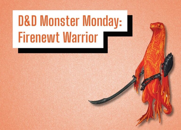 D&D Monster Monday: Firenewt Warrior