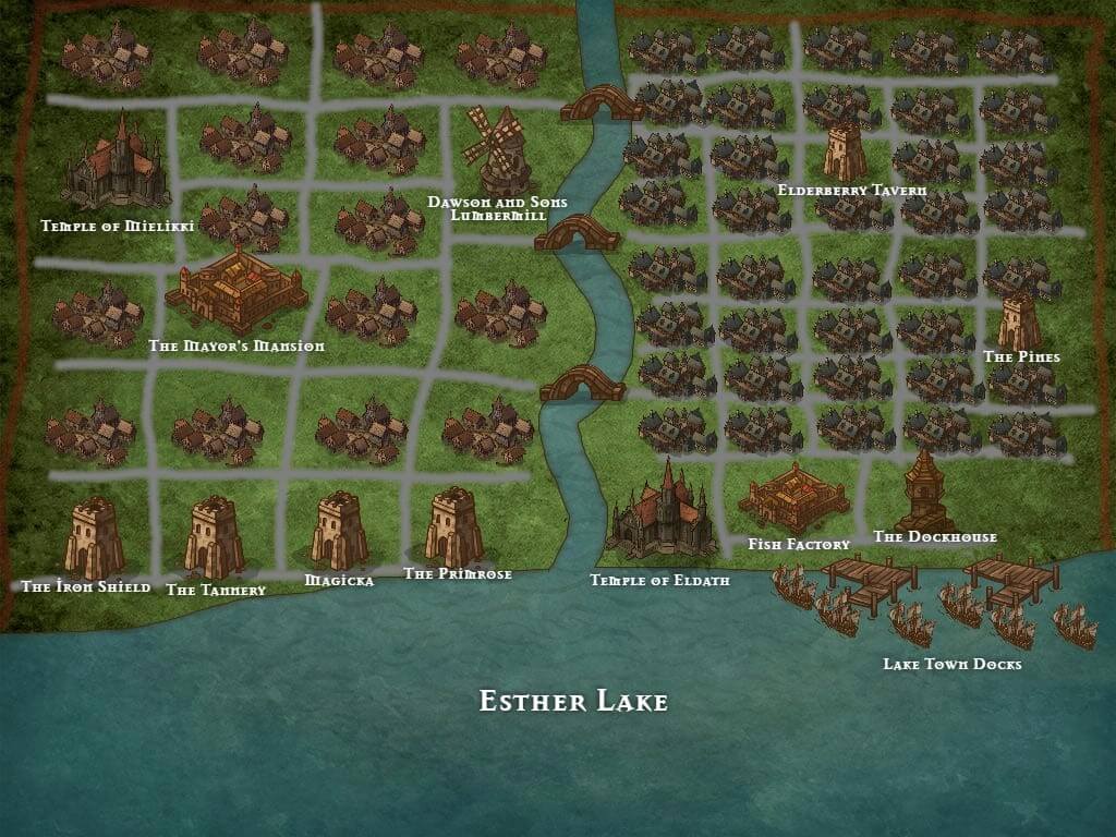 Inkarnate Map Lake Town