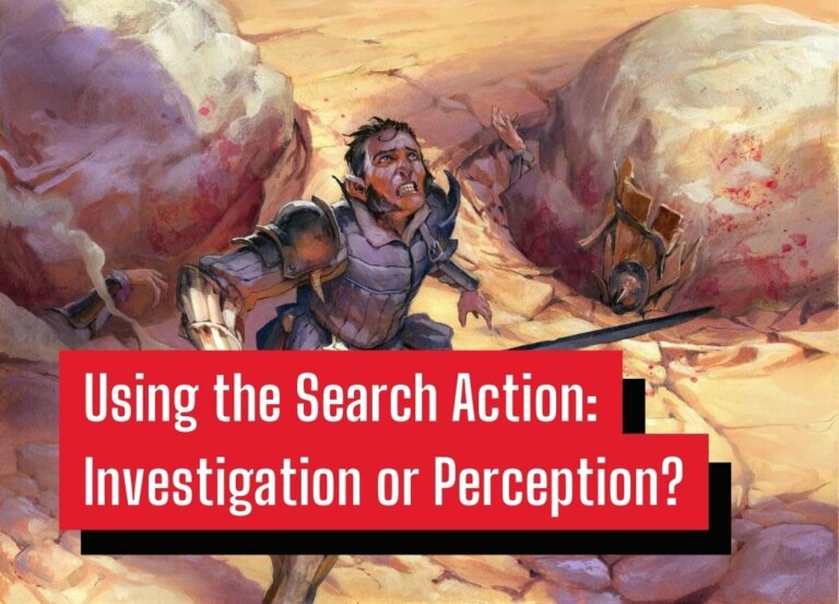 Using the Search Action: Investigation or Perception?