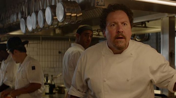 chef after discovering twitter. no seriously that's in the movie