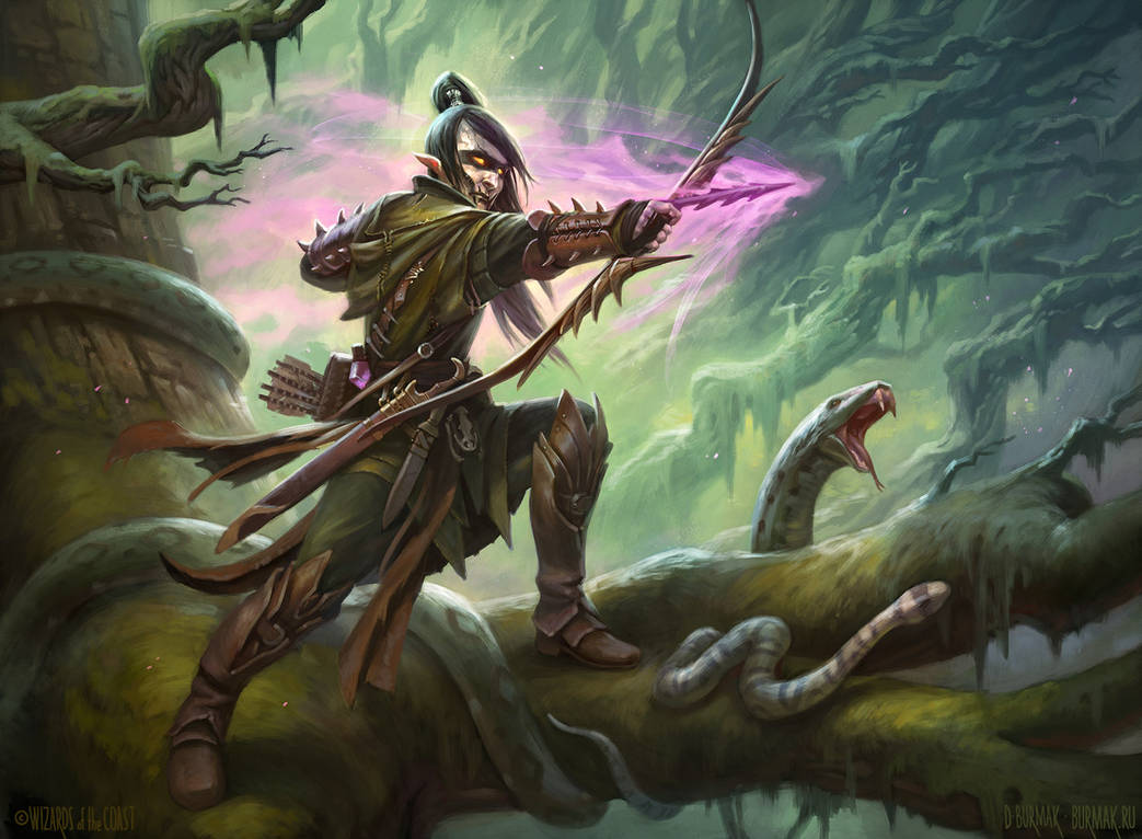 poison-tip archer artwork from magic the gathering