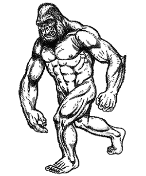 yeti from dnd 1e that looks more like a naked sasquatch than a yeti tbh