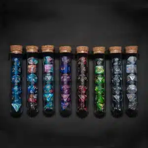 Premium Transparent Polyhedral D&D Dice Set - 7 Pieces for RPG Adventures & Tabletop Games