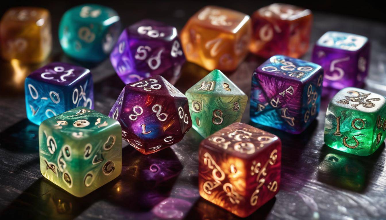Colorful custom dice
