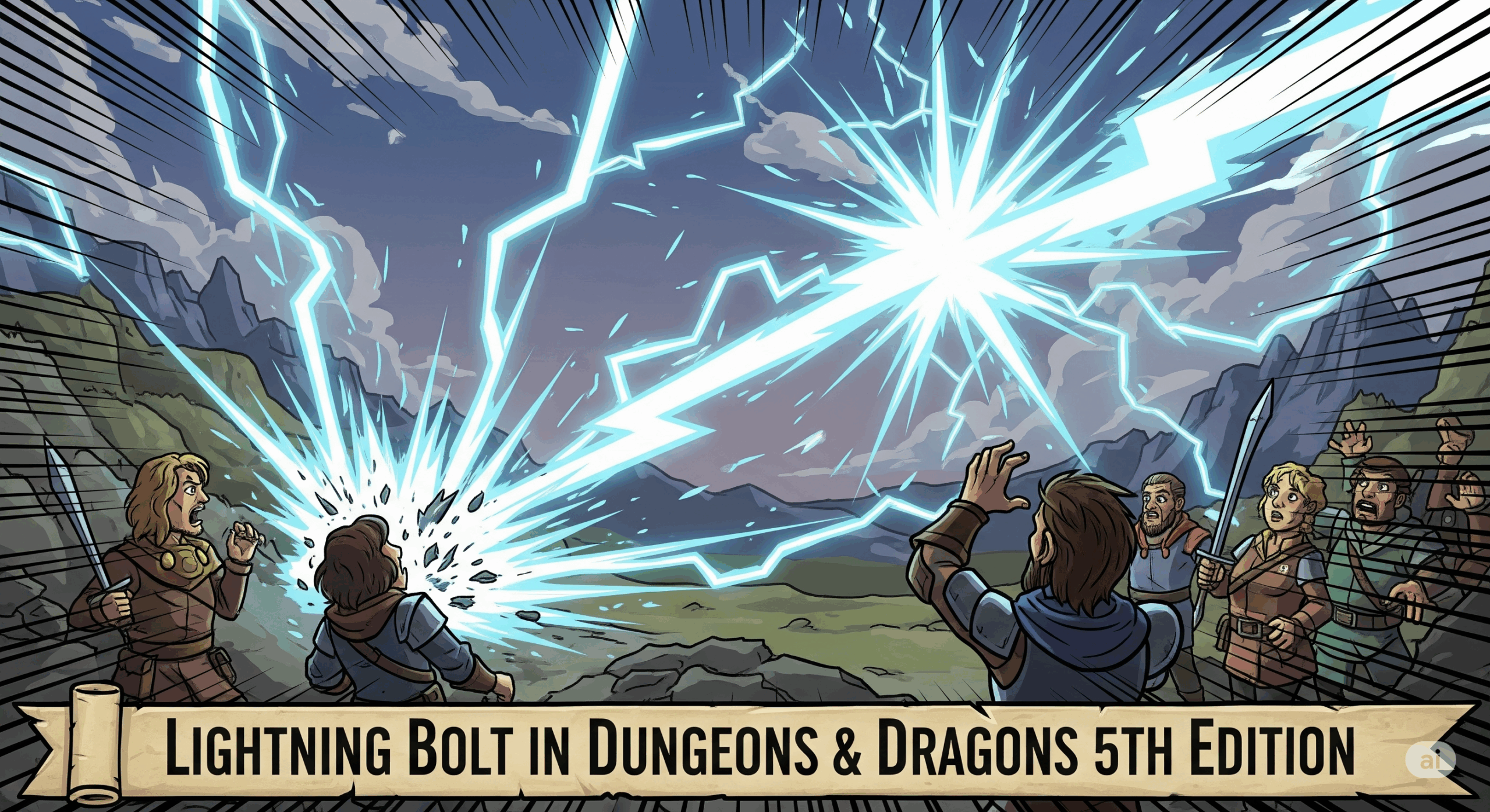 Lightning Bolt in D&D 5e